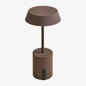 Bezprzewodowa Zewnętrzna Lampa Stołowa Led Uliana Brązowy Coffee - Sklum