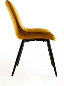 Zestaw 4 Krzese Lene Aksamitne