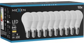 Mexen Nova 10x żarówka LED E14, G45, 8W, Ciepła - 3000K, 840 lm - L101-E14-0830-01x10