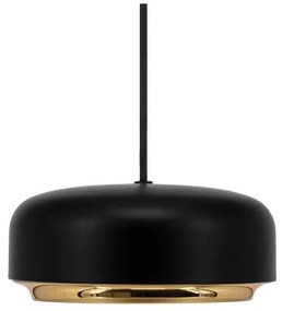 Czarna lampa wisząca LED z metalowym kloszem ø 22 cm Hazel mini – UMAGE
