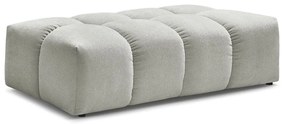 Jasnoszary podnóżek z materiału bouclé Everest – Bobochic Paris