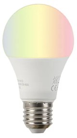 Luk Nowoczesna lampa łuk miedź klosz biały z LED E27 WiFi Smart - Arc Basic Nowoczesny Oswietlenie wewnetrzne