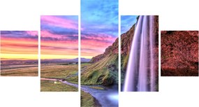 Obraz - Wodospad Seljalandsfoss (125x70 cm)