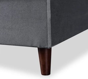 Sofa z Funkcją Spania LIMA Rozkładana Wersalka Dwuosobowa Szara Nowoczesna do Salonu