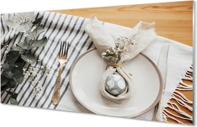 Panel nad Blat Kuchenny Wielkanocny Talerz Pełen Kwiatów