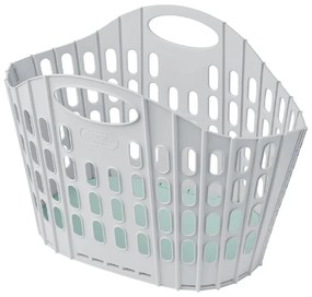 Szaro-zielony składany kosz na pranie Addis Flat Folding Laundry Basket