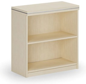 Regał biurowy ARRISTO LUX, 800 x 400 x 836 mm, brzoza
