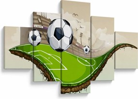 Obraz - Boisko do piłki nożnej (125x70 cm)