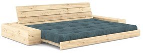 Niebieska sztruksowa rozkładana sofa 244 cm Base – Karup Design