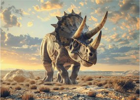 Obraz na szkle - Triceratops (70x50 cm)