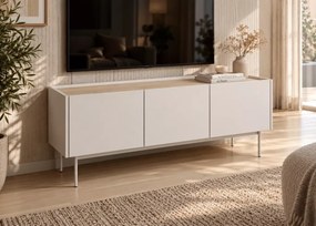 Szafka RTV Lobster – nowoczesna szafka pod TV do salonu na metalowych nóżkach, minimalistyczny design