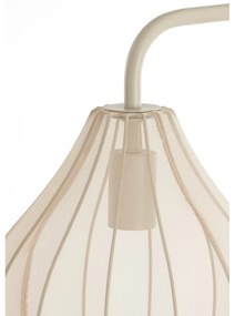 Beżowa lampa stojąca z tekstylnym kloszem (wysokość 156,5 cm) Elati – Light &amp; Living