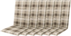 Doppler SPOT 7103 wysoki - set 6 szt. set 6 szt. poduszek na krzesło z wysokim oparciem