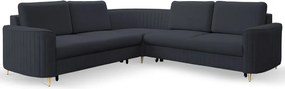 Narożnik LAREN nowoczesna sofa z funkcją spania pojemnik na pościel lewa strona CASTEL 79 251x251x85 cm
