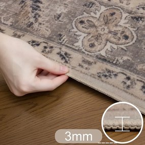 Dywan vintage INKA Arabeska z Efektem Postarzenia Beżowy 280 cm x 370 cm