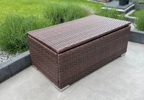 Skrzynia ogrodowa Fairy – elegancka i funkcjonalna skrzynia z technorattanu na taras, balkon i ogród