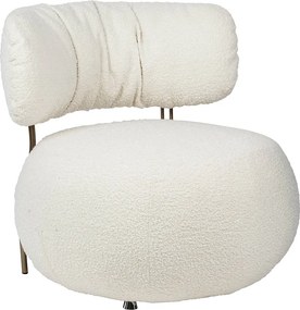Designerski fotel bez podłokietników Teddy Low