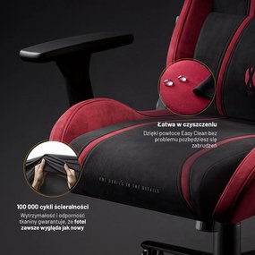 Fotel gamingowy materiałowy Diablo X-One 2.0 King Size, Bloody Mary
