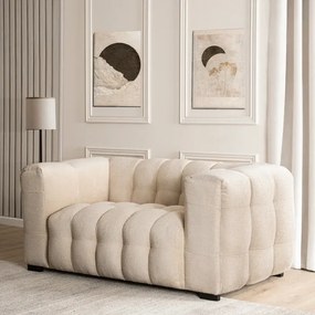 Sofa MODERNO 2S Dwuosobowa Kremowa Nowoczesna