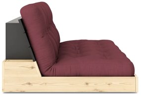 Bordowa rozkładana sofa 196 cm Base – Karup Design