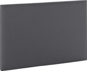 Kolumna Głowica łóżka Aura pokryta tkaniną w kolorze ciemnoszarym 90x60 cm.