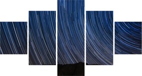 Obraz nocnych gwiazd i nieba (125x70 cm)