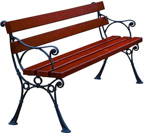 Ławka ogrodowa drewniana z podłokietnikiem 180cm K5-N95