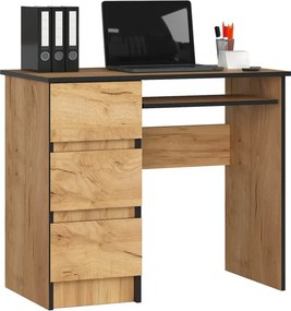 Nowoczesne biurko do komputera dąb craft B0-K86