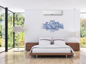 Obraz - abstrakcja 3D (125x70 cm)