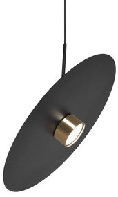 Wisząca duża czarna lampa G0-Z50
