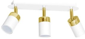 Oprawa punktowa JOKER 3xGU10/25W/230V biała/złota