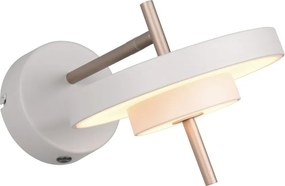 Kinkiet LED z elastyczną konstrukcją/ze ściemniaczem w kolorze kości słoniowej ø 20 cm Keaton – Trio