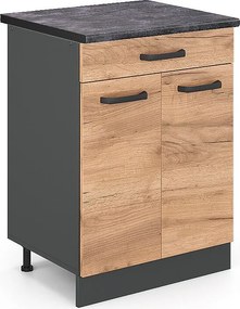 Szafka dolna do kuchni złoty dąb energetyczny 60x60x81.6 r-line