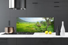 Szkło Dekoracyjne do Kuchni Sielska Zielona Łąka