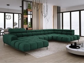 Narożnik PLAZA XL Prawostronny z elektryczną regulacją siedziska Tkanina CLOUD 39 WERSAL