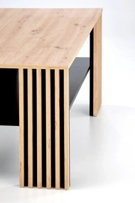 Ława FEMINA 110x65 dąb artisan/czarna - powystawowa HALMAR