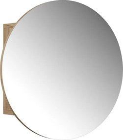 Szafka z lustrem w łazience złoty dąb energetyczny 50x17.4x50 loki