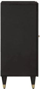 Czarna drewniana szafka stojąca na nóżkach W6-B90