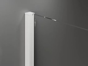 Mexen Velar ścianka prysznicowa rozsuwana Walk-in 120 x 200 cm, transparent 8 mm, biała - 871-120-000-03-20