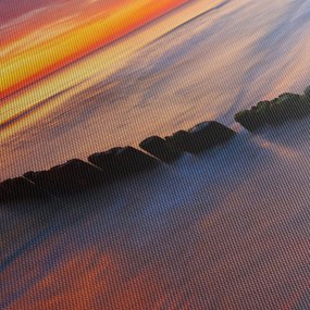 Obraz - Sunset, Baltic Sea, Poland (170x50 cm)