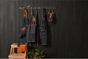 Niebiesko-pomarańczowe rękawice ogrodowe Esschert Design Denim