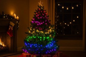 Lampki choinkowe LED z efektem bieżącej wody, 800 cm