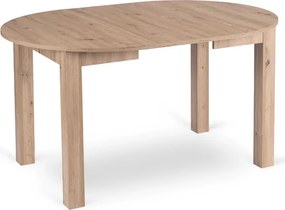 Stół Okrągły Rozkładany JAMES 103-223 cm Dąb Artisan Skandynawski