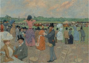 Obraz - Jean-Louis Forain, The Races at Longchamp, reprodukcje (70x50 cm)