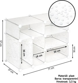 Przezroczysta półka - system wtykowy