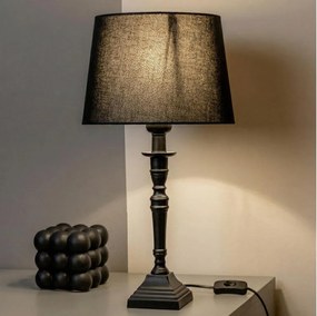 Brilagi - Lampa stołowa CERIA 1xE27/60W/230V śr. 30 cm brązowa/czarna