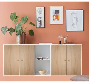 Biały modułowy system półek 169x69 cm Mistral Kubus – Hammel Furniture