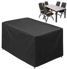 Czasza parasola ochronny na stół 180x90 cm + 4 do 6 rozkładanych krzeseł