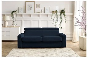 Ciemnoniebieska rozkładana sofa 215 cm Monaco – Bobochic Paris