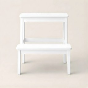 Bambusowy taboret ze schodkiem KROK, wys. 46 cm